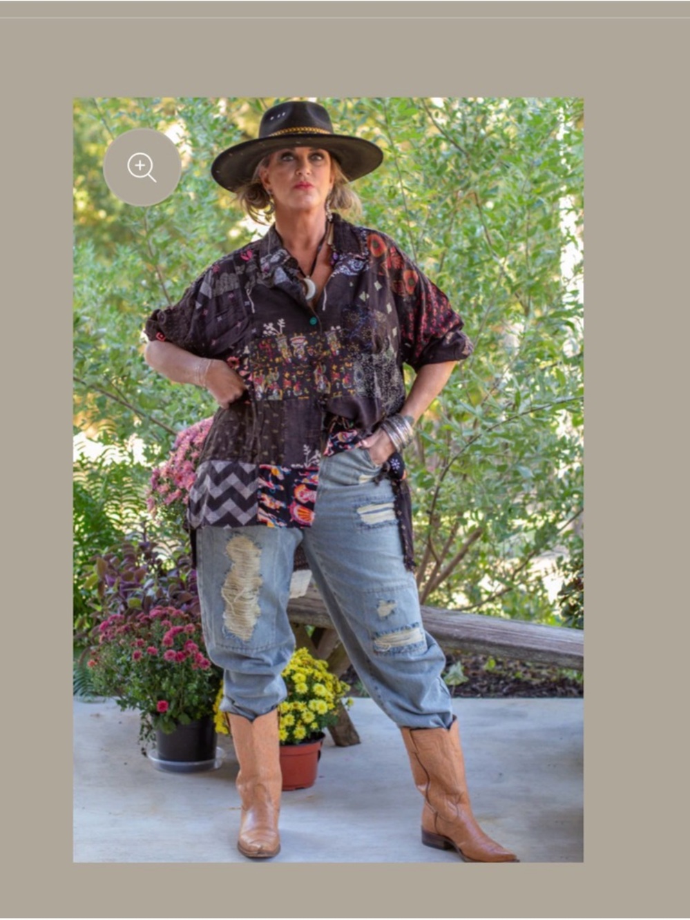 Jaded Gypsy Patchwork Sunrise Top Free Size